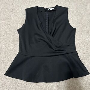 New York & Company Black Sleeveless Blouse
